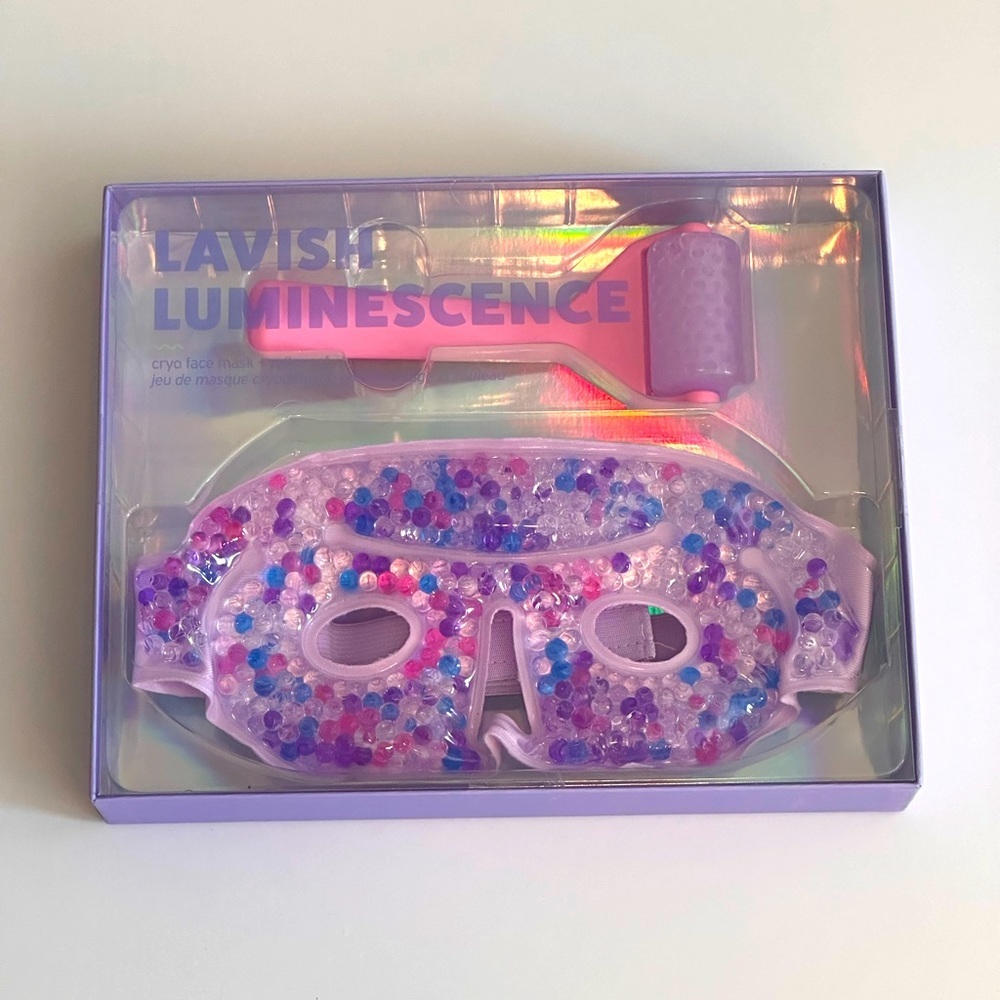Anthropologie Lavish Luminescence Cryo Face Mask + Roller Set
